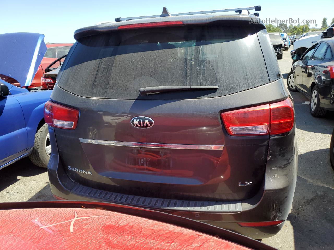 2017 Kia Sedona Lx Black vin: KNDMB5C1XH6251968