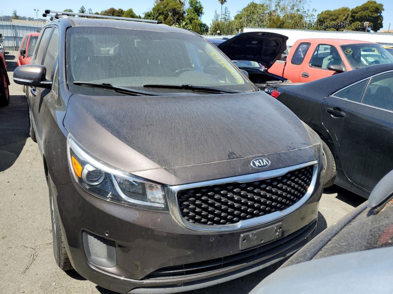 2017 Kia Sedona Lx Black vin: KNDMB5C1XH6251968