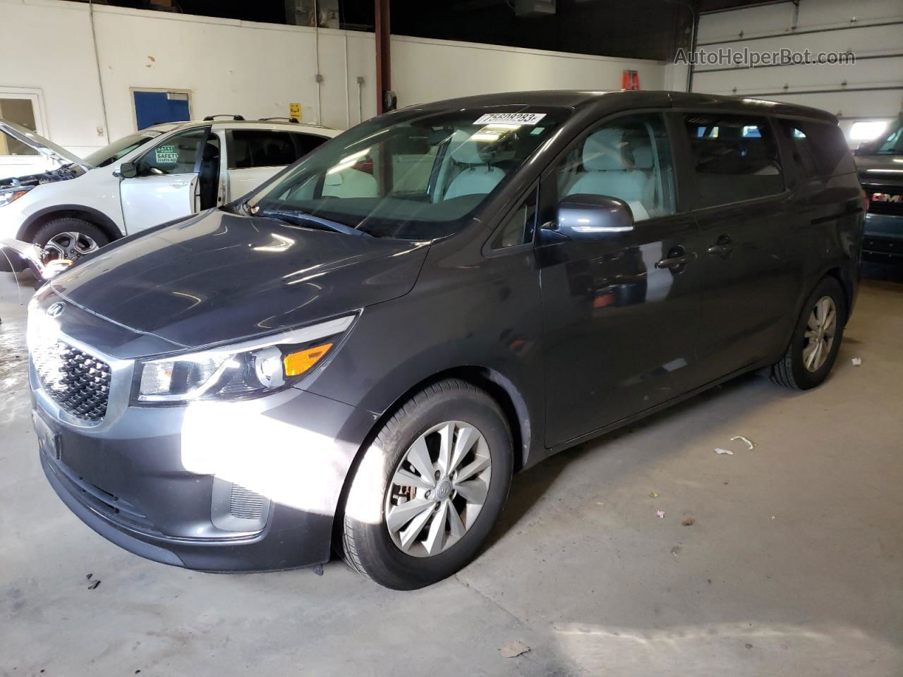 2017 Kia Sedona Lx Charcoal vin: KNDMB5C1XH6293797