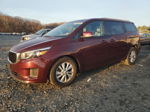 2017 Kia Sedona Lx Burgundy vin: KNDMB5C1XH6326992