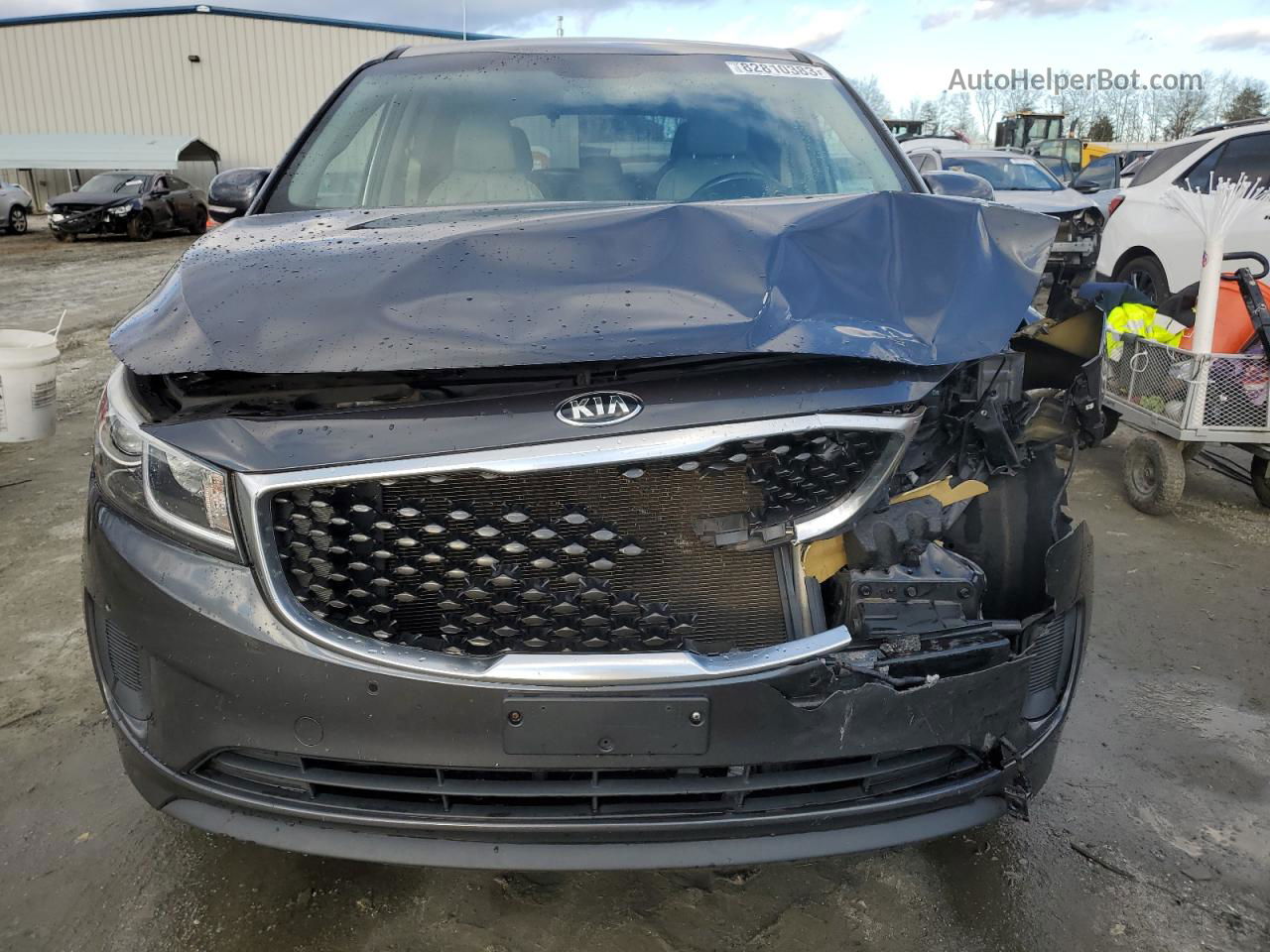 2017 Kia Sedona Lx Charcoal vin: KNDMB5C1XH6332775