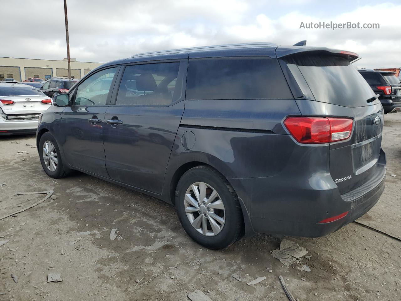 2017 Kia Sedona Lx Gray vin: KNDMB5C1XH6334493