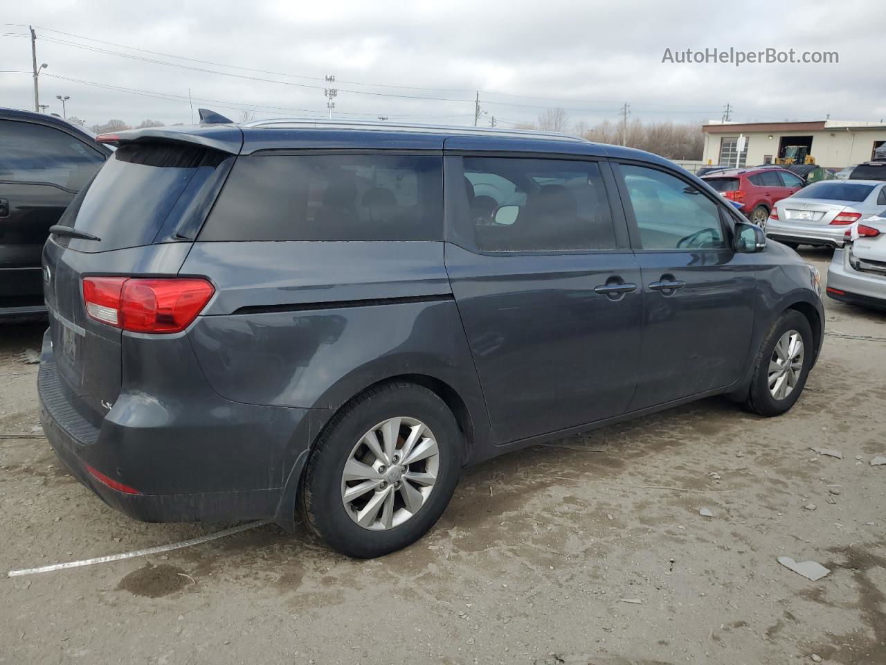 2017 Kia Sedona Lx Gray vin: KNDMB5C1XH6334493