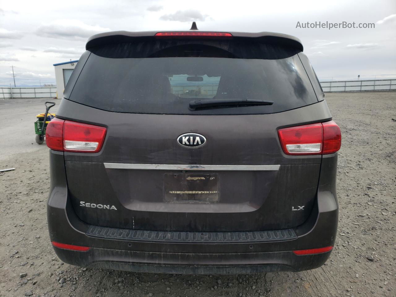 2017 Kia Sedona Lx Brown vin: KNDMB5C1XH6337183