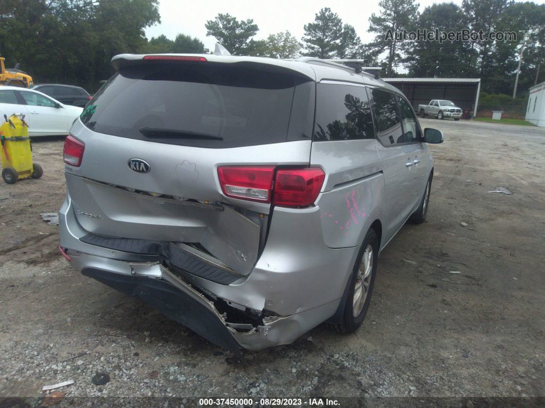 2017 Kia Sedona Ex Silver vin: KNDMC5C11H6260832