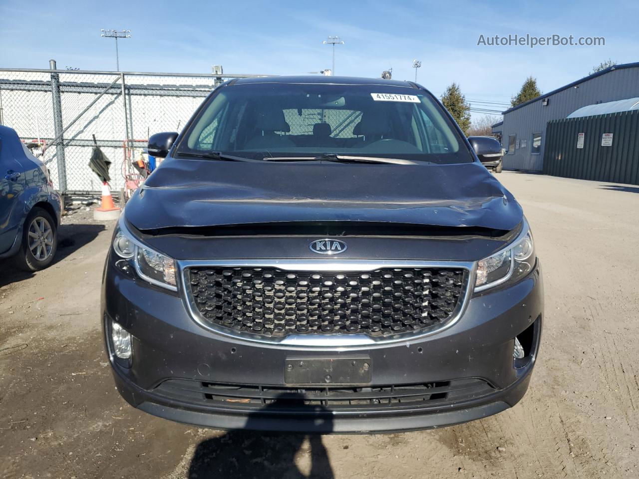 2017 Kia Sedona Ex Серый vin: KNDMC5C16H6263211