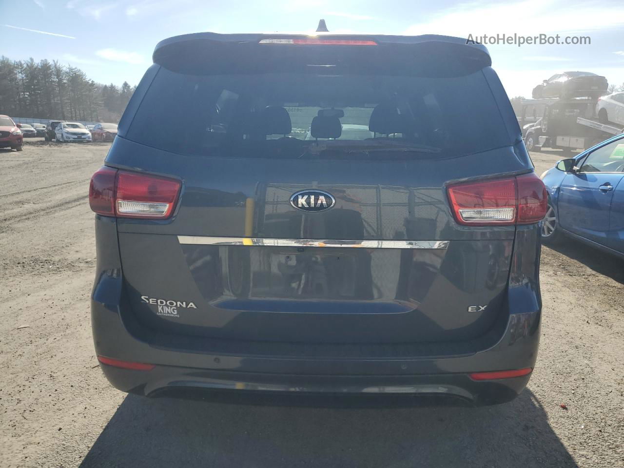 2017 Kia Sedona Ex Gray vin: KNDMC5C16H6263211