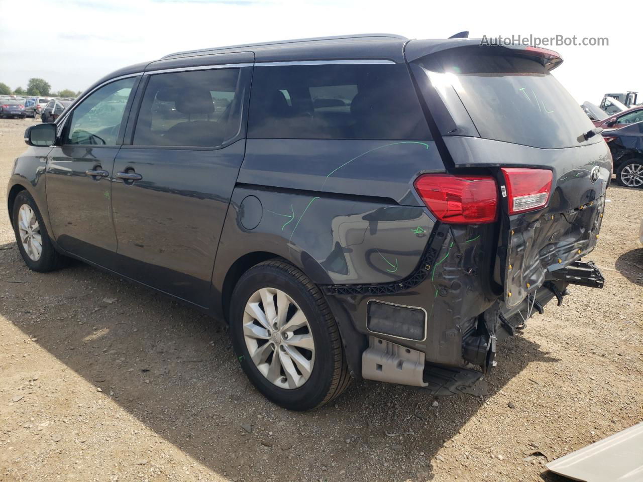 2017 Kia Sedona Ex Серый vin: KNDMC5C17H6263203