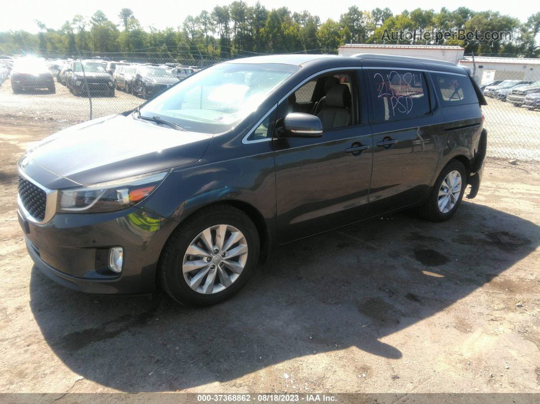 2017 Kia Sedona Ex Gray vin: KNDMC5C17H6343245