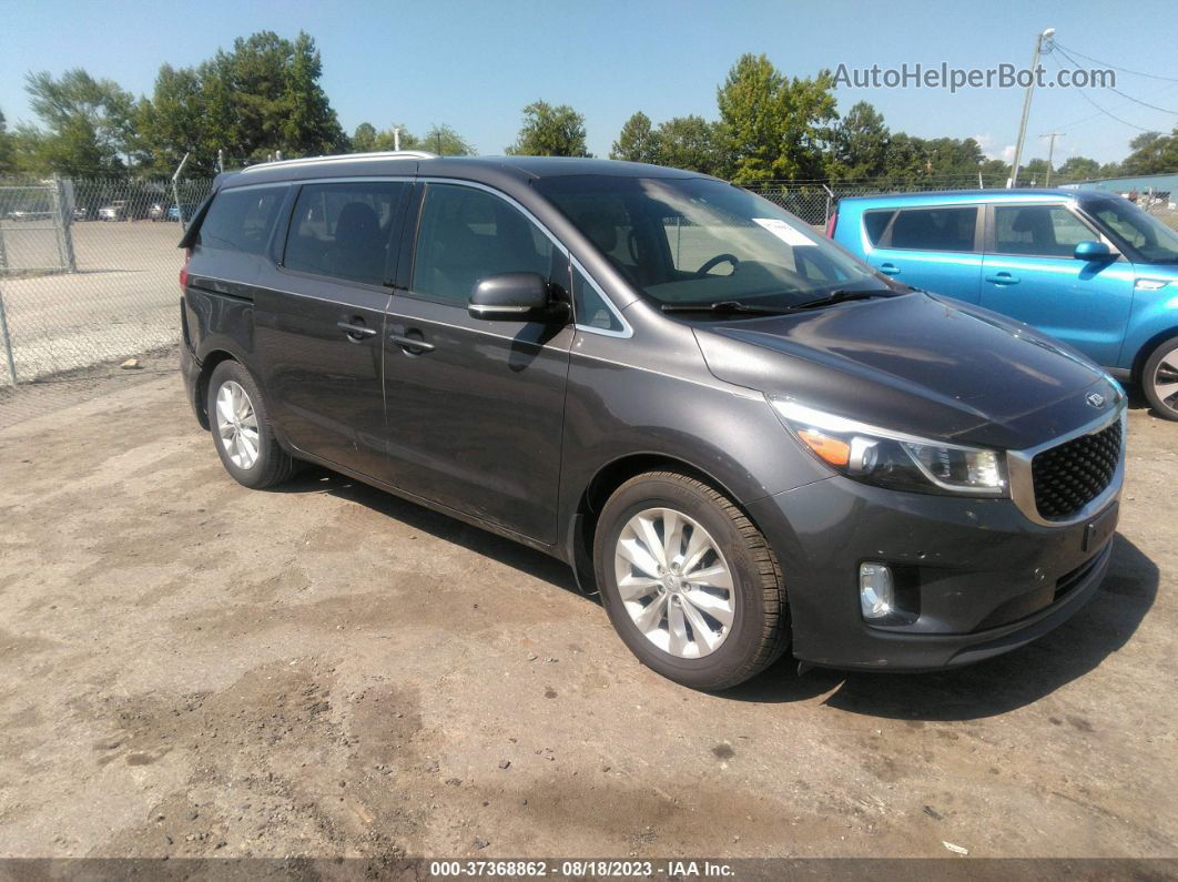 2017 Kia Sedona Ex Gray vin: KNDMC5C17H6343245