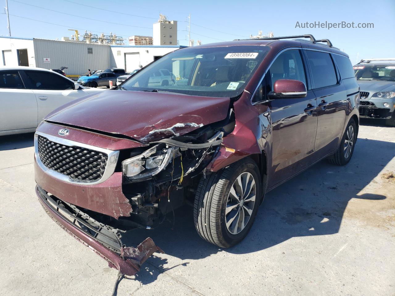 2017 Kia Sedona Ex Burgundy vin: KNDMC5C18H6343884