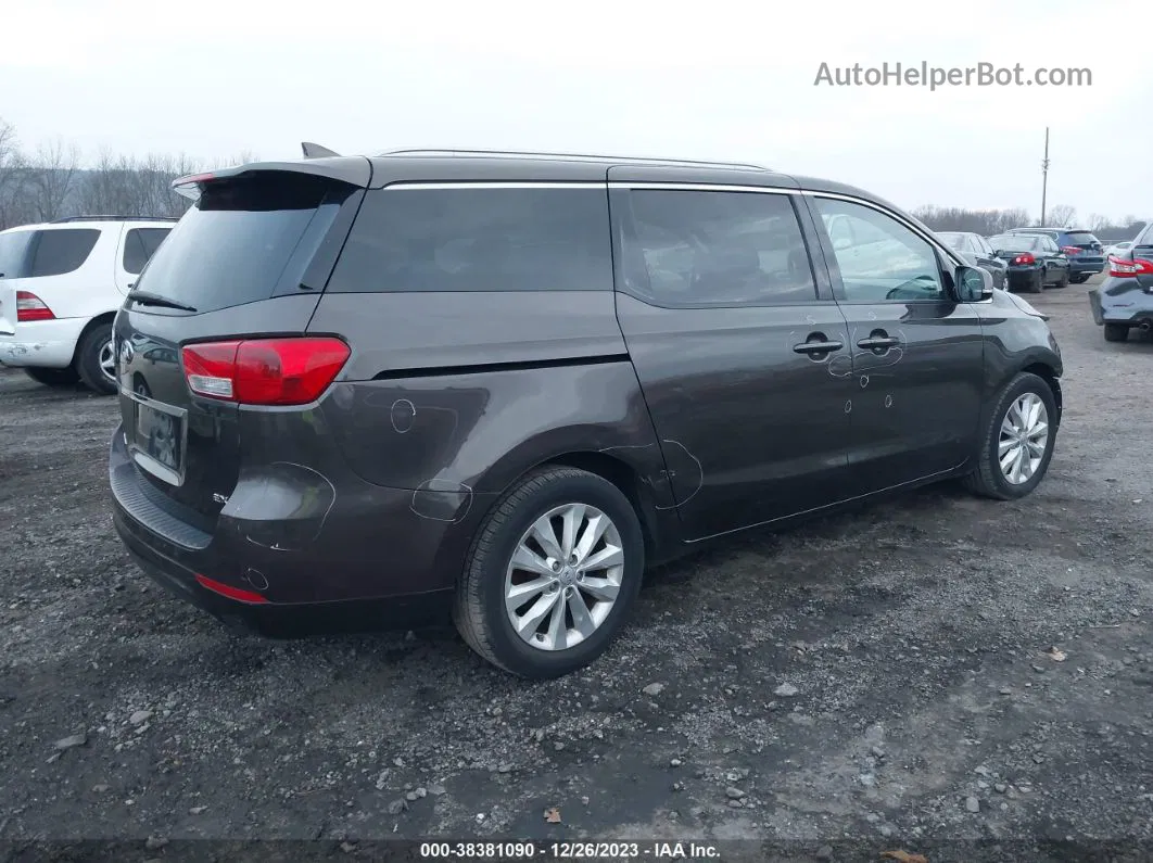 2017 Kia Sedona Ex Черный vin: KNDMC5C19H6257242