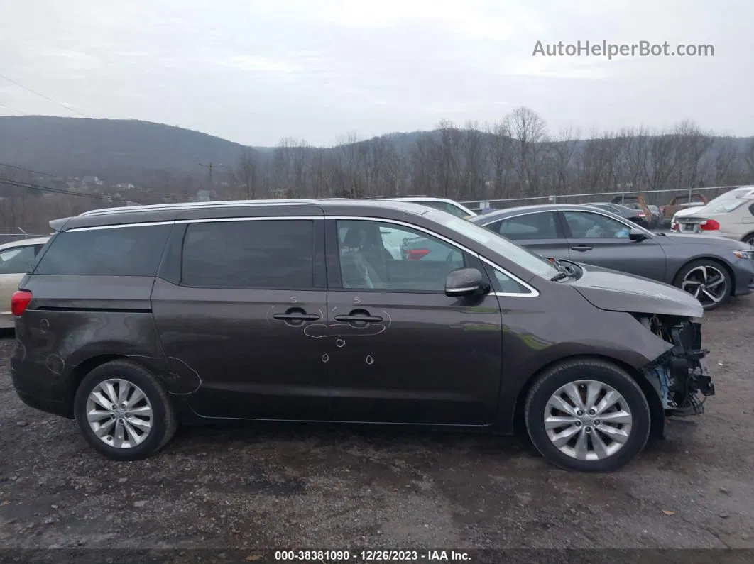 2017 Kia Sedona Ex Черный vin: KNDMC5C19H6257242