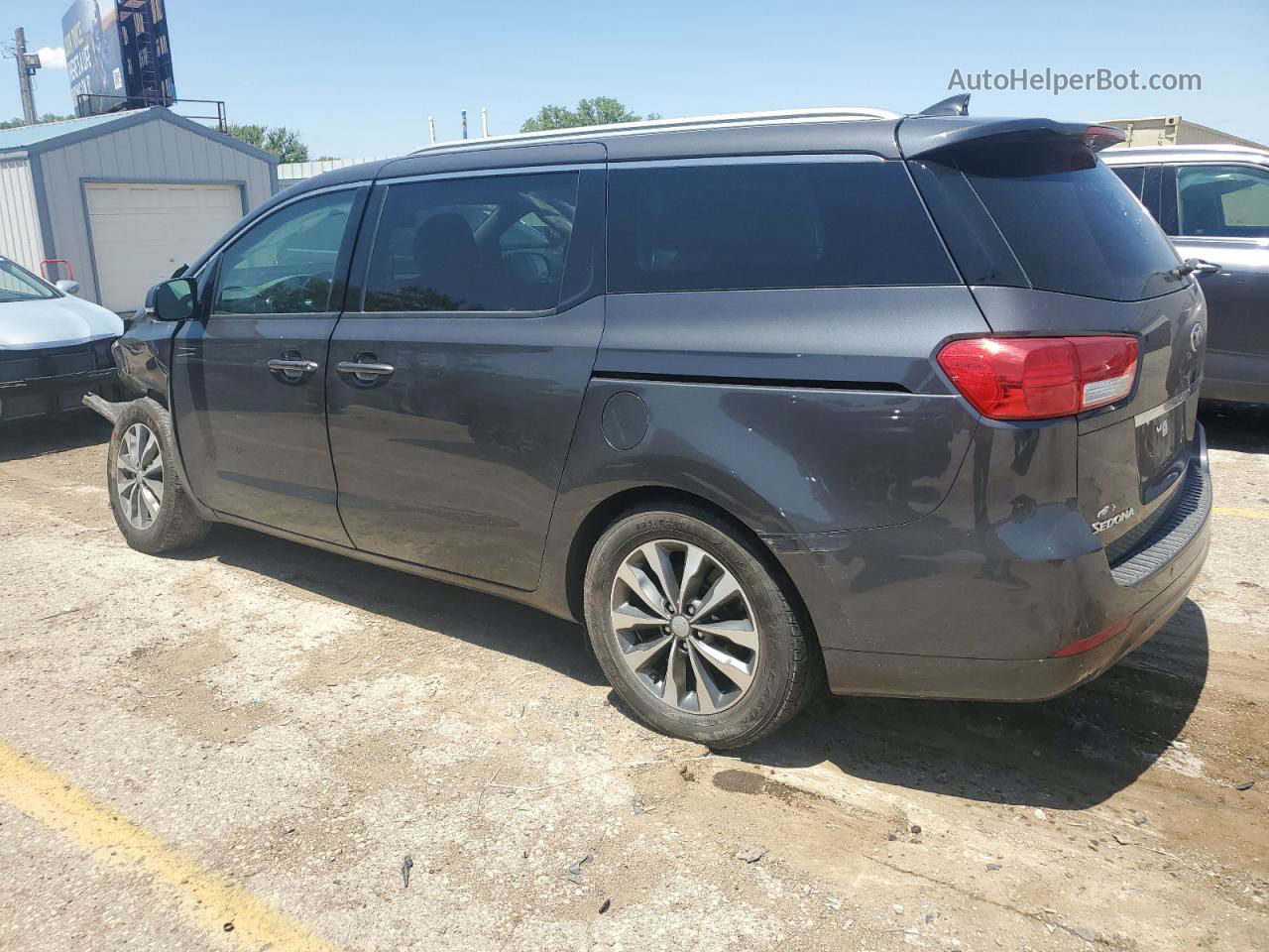 2017 Kia Sedona Ex Gray vin: KNDMC5C1XH6312829