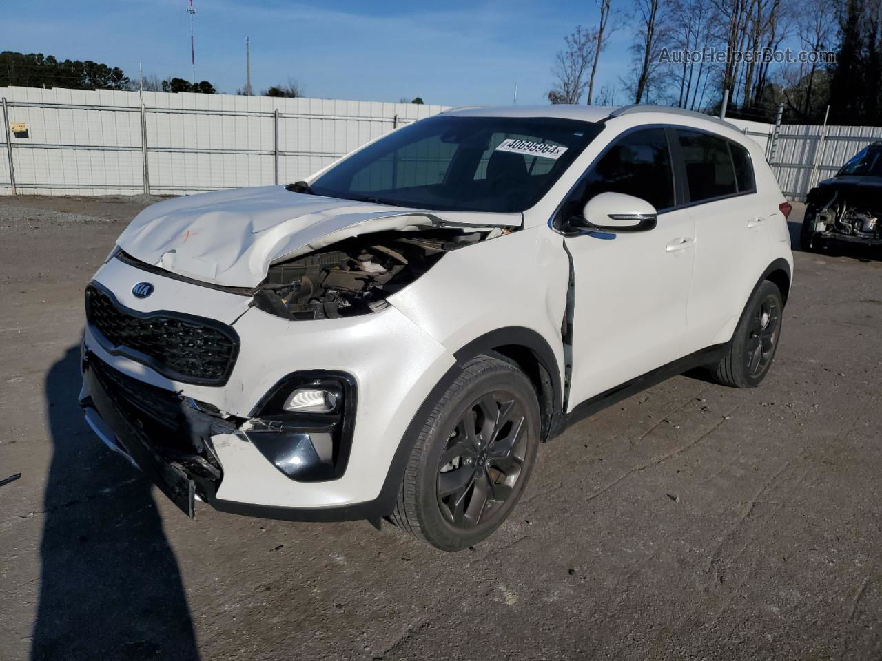 2020 Kia Sportage S White vin: KNDP63AC1L7633688