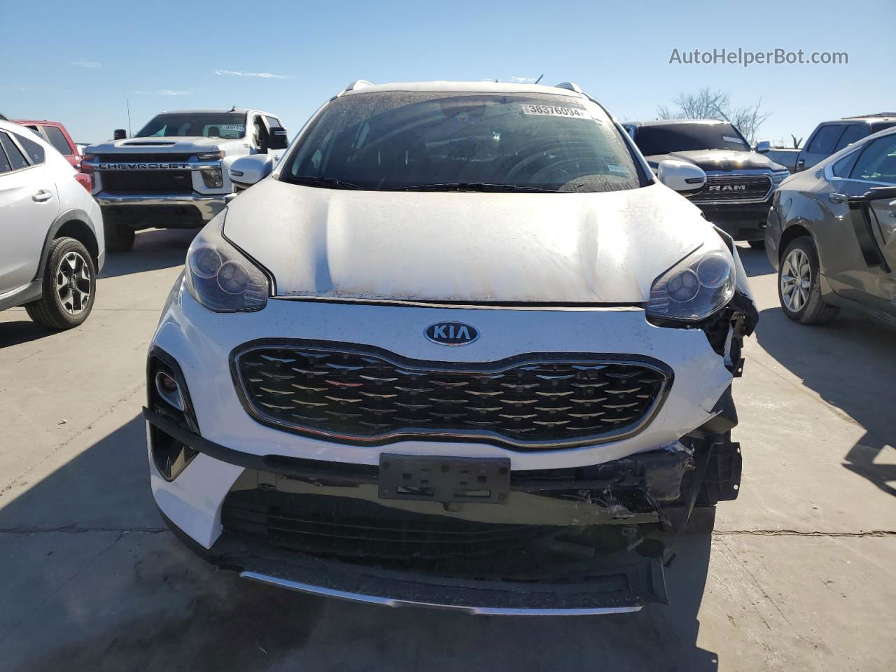 2020 Kia Sportage S White vin: KNDP63AC6L7828296