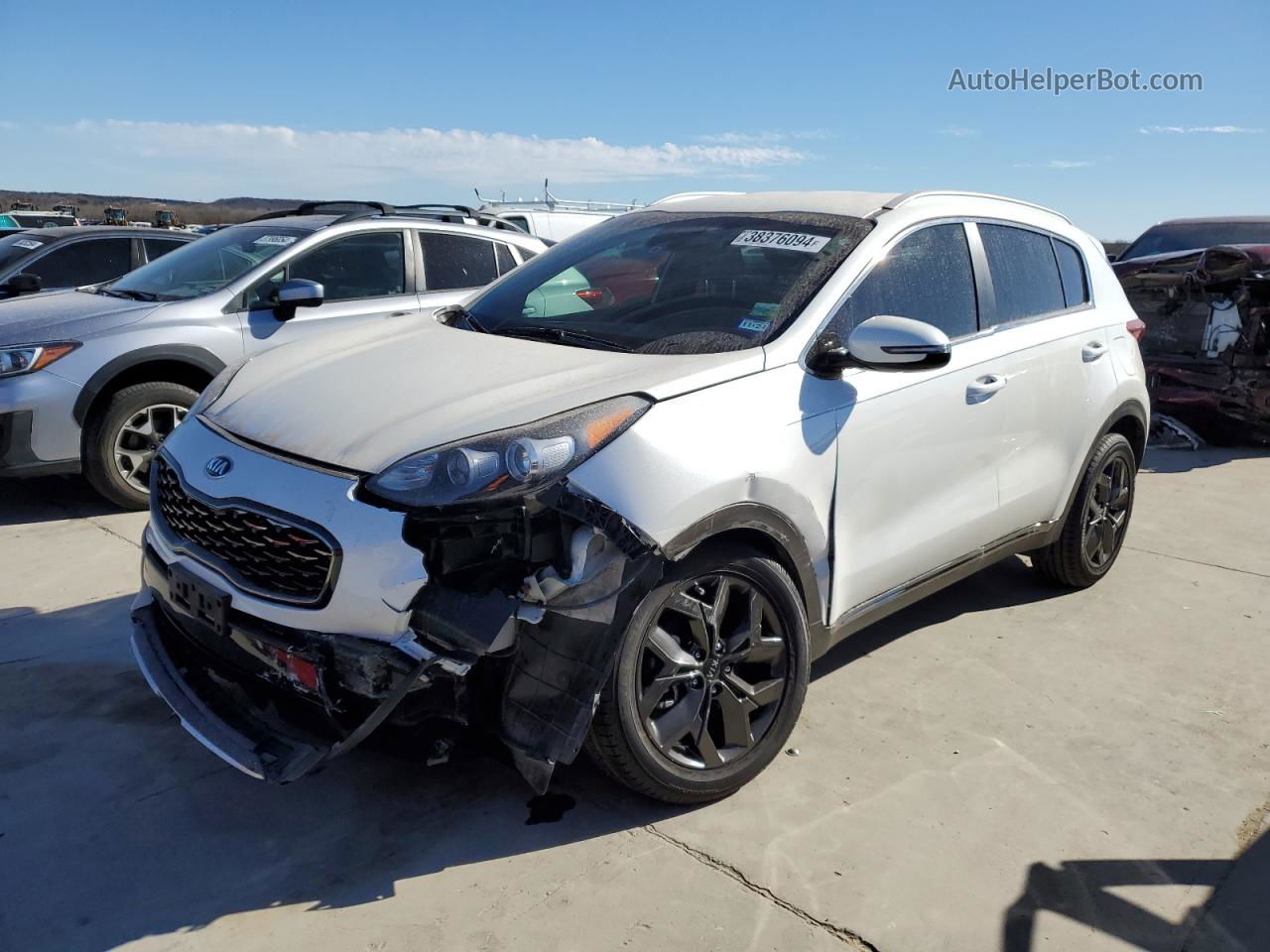 2020 Kia Sportage S White vin: KNDP63AC6L7828296