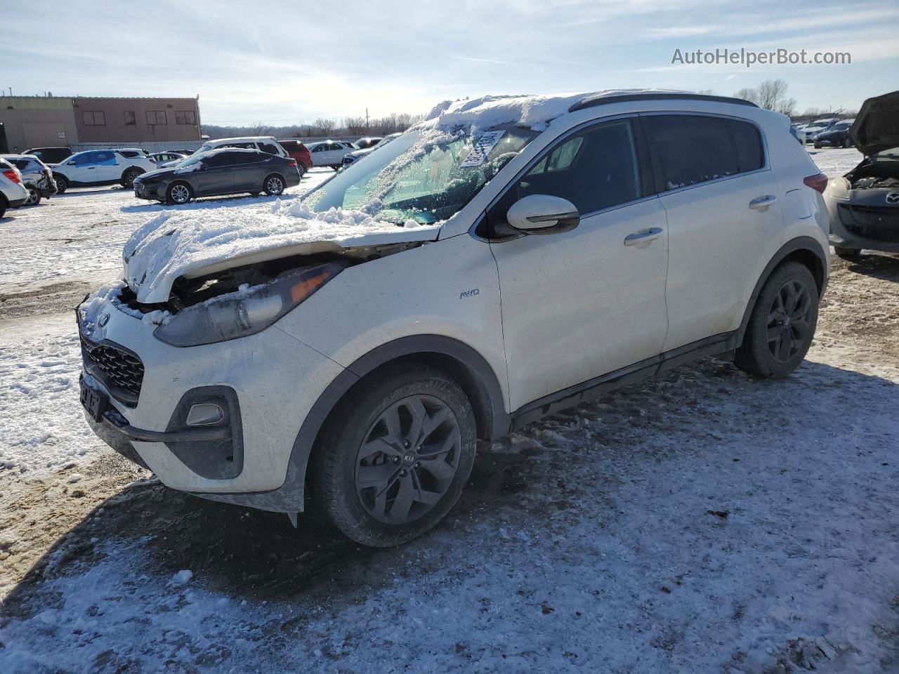 2020 Kia Sportage S White vin: KNDP6CAC2L7679790