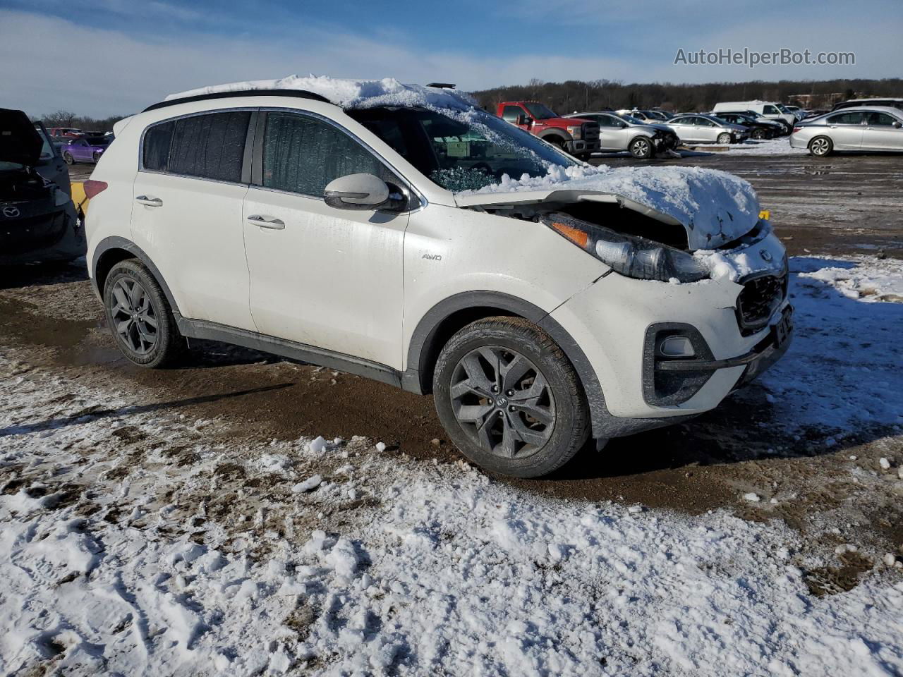 2020 Kia Sportage S Белый vin: KNDP6CAC2L7679790