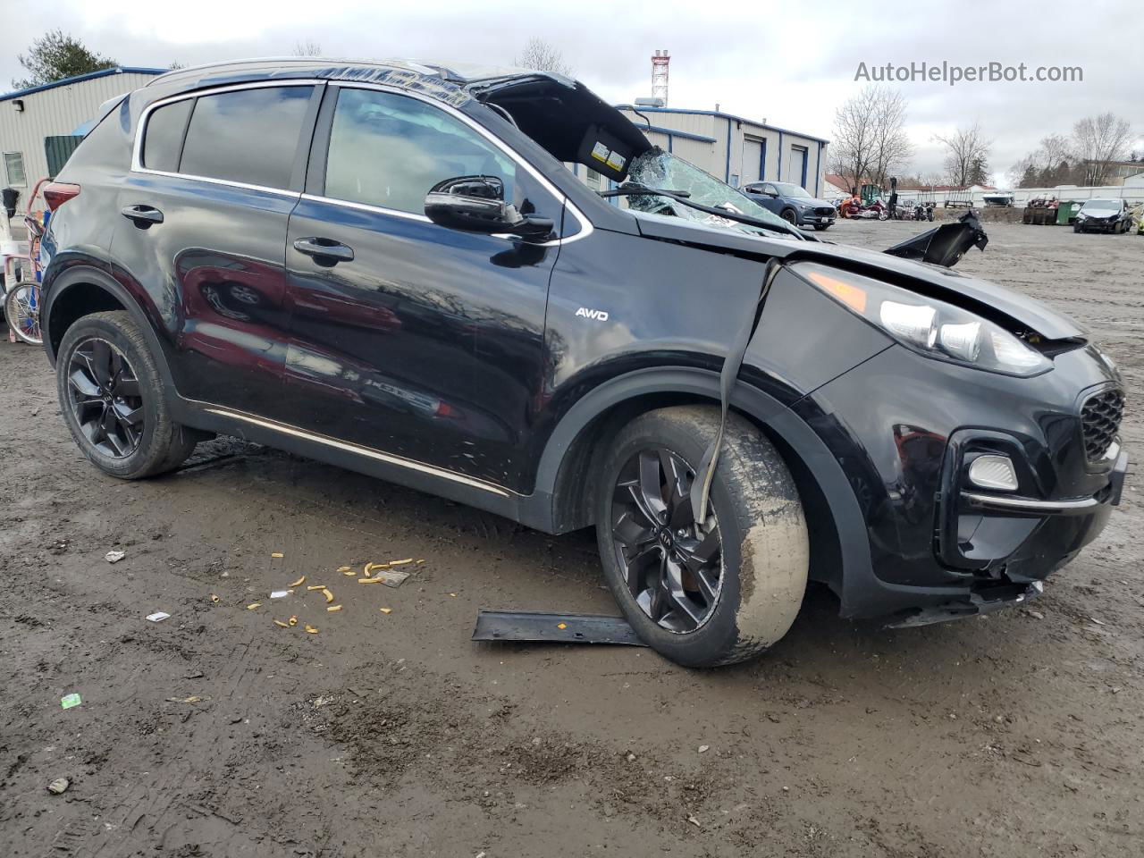 2020 Kia Sportage S Черный vin: KNDP6CAC2L7682432