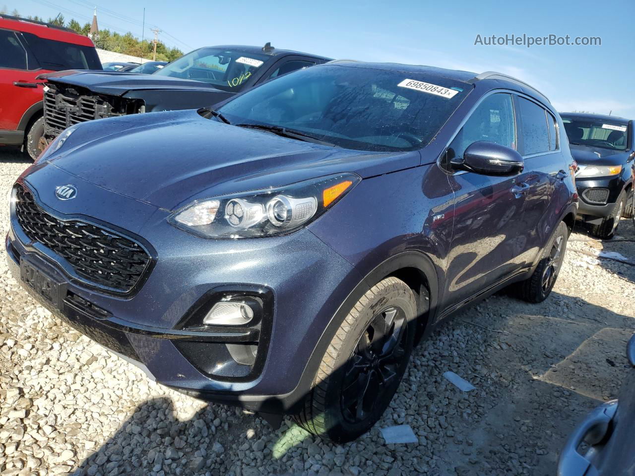 2020 Kia Sportage S Blue vin: KNDP6CAC4L7640585