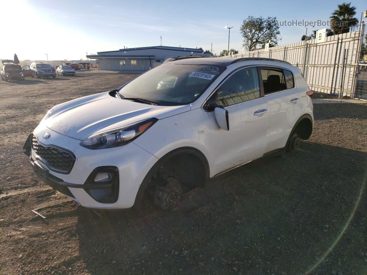 2020 Kia Sportage S White vin: KNDP6CAC4L7653871