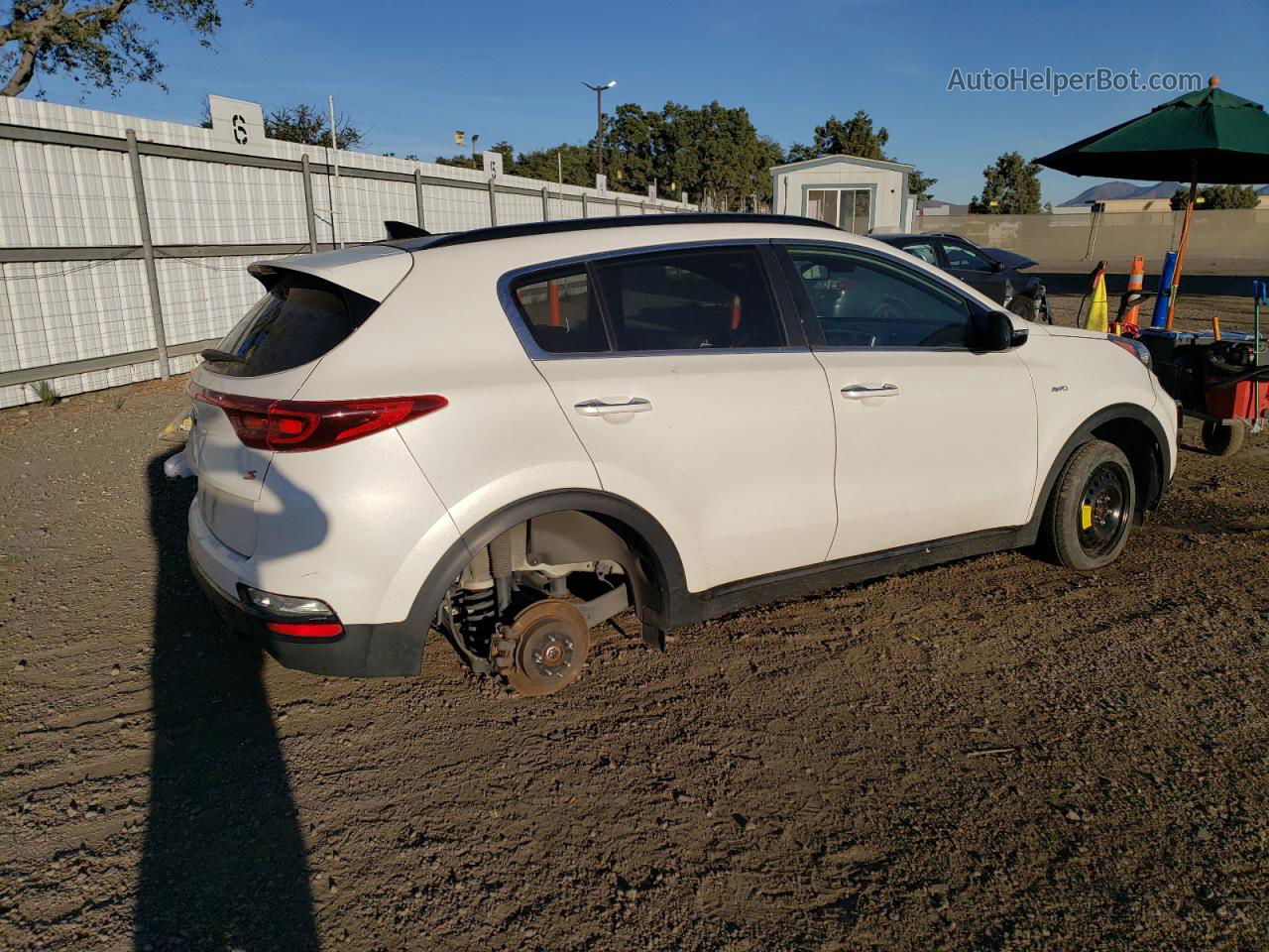 2020 Kia Sportage S White vin: KNDP6CAC4L7653871