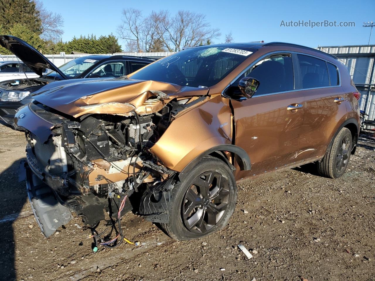 2020 Kia Sportage S Orange vin: KNDP6CAC6L7775082