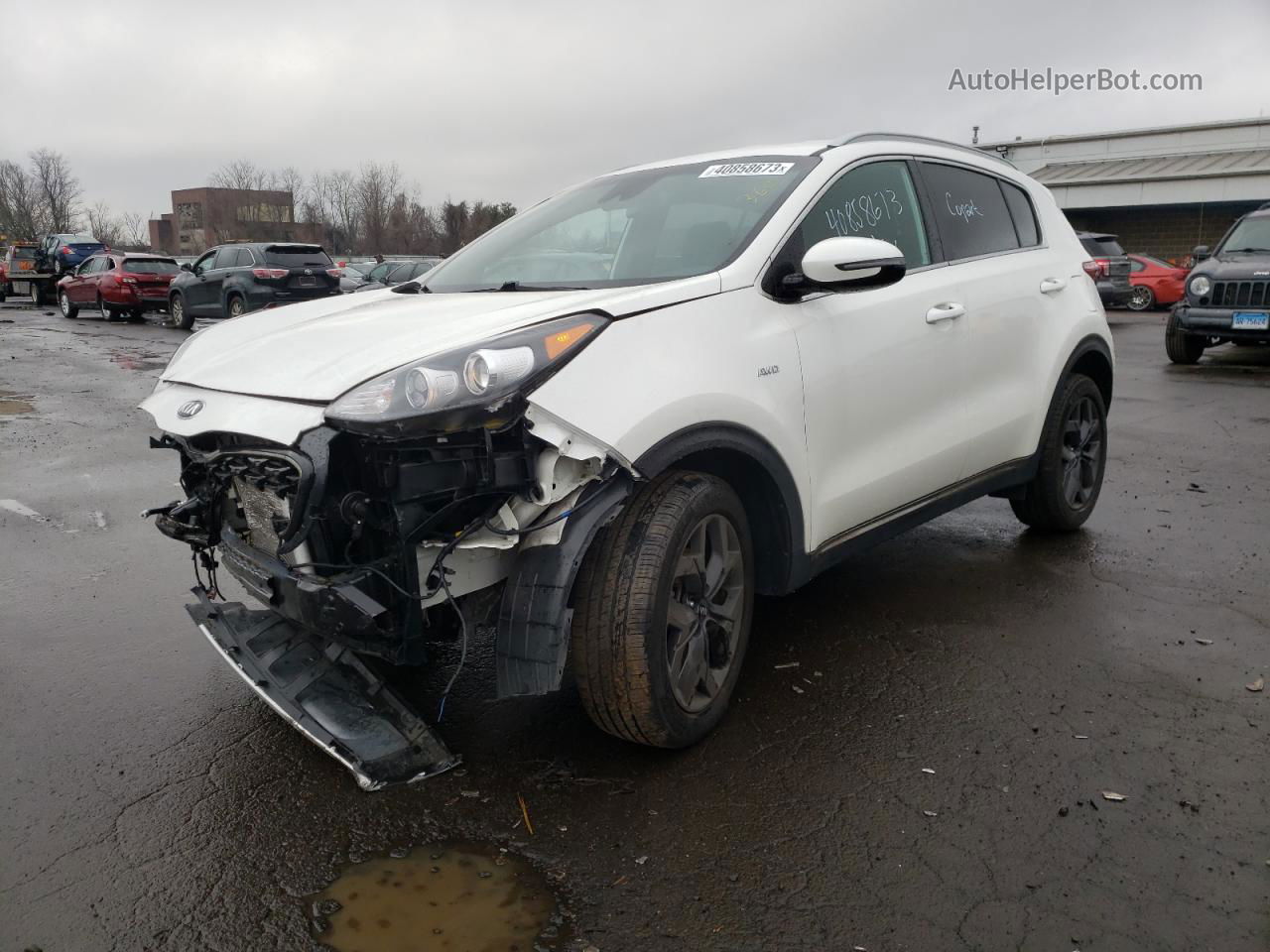 2020 Kia Sportage S White vin: KNDP6CAC6L7833224