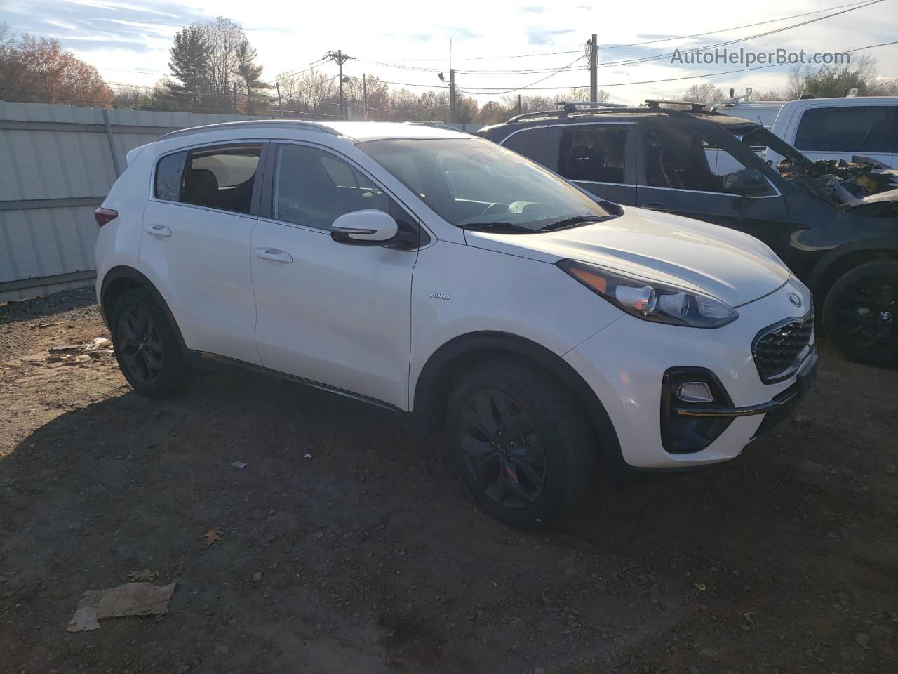 2020 Kia Sportage S White vin: KNDP6CAC7L7679963