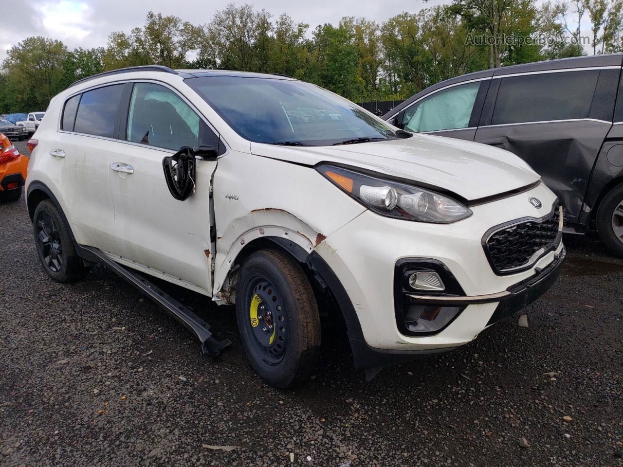 2020 Kia Sportage S White vin: KNDP6CAC7L7744441