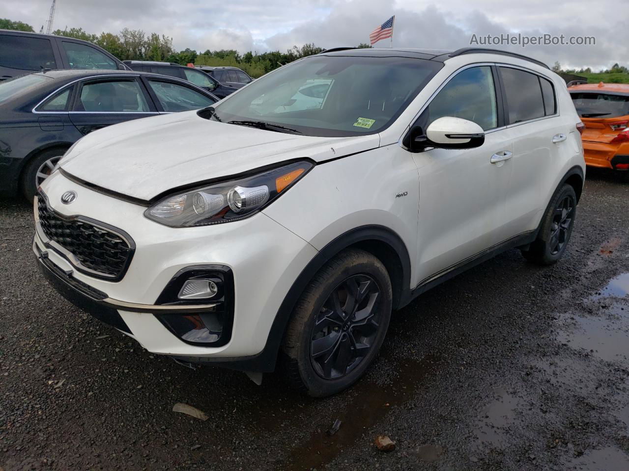 2020 Kia Sportage S White vin: KNDP6CAC7L7744441