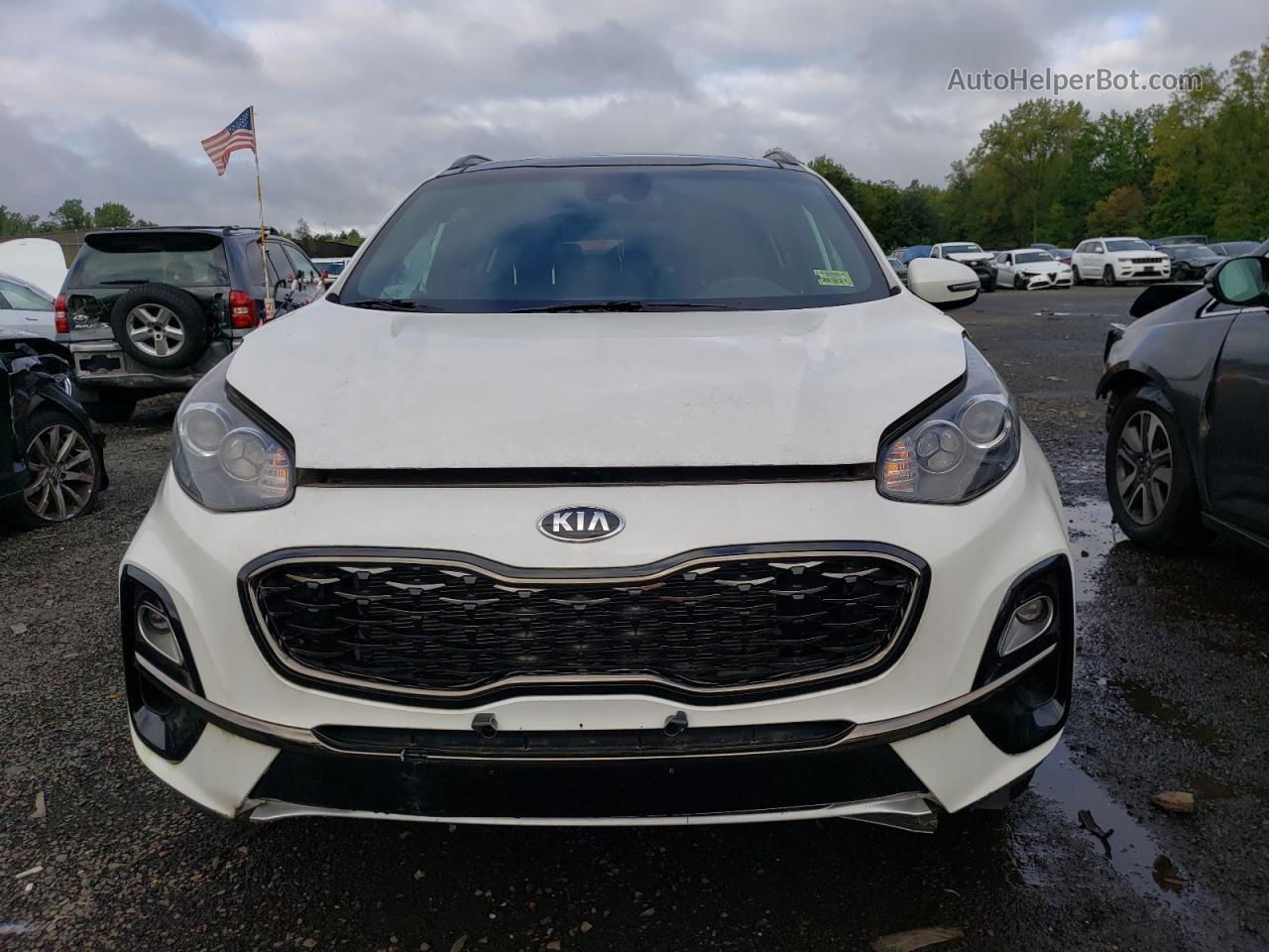 2020 Kia Sportage S White vin: KNDP6CAC7L7744441