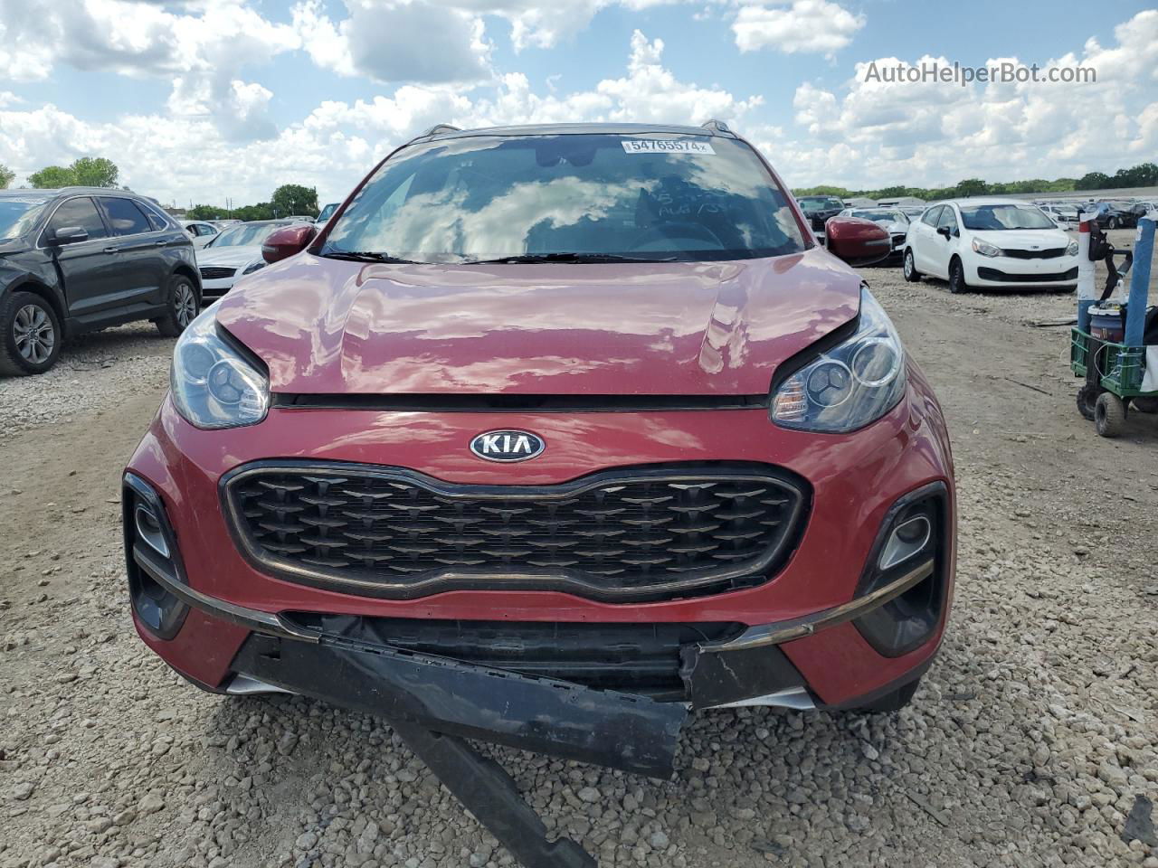 2020 Kia Sportage S Красный vin: KNDP6CAC8L7714980