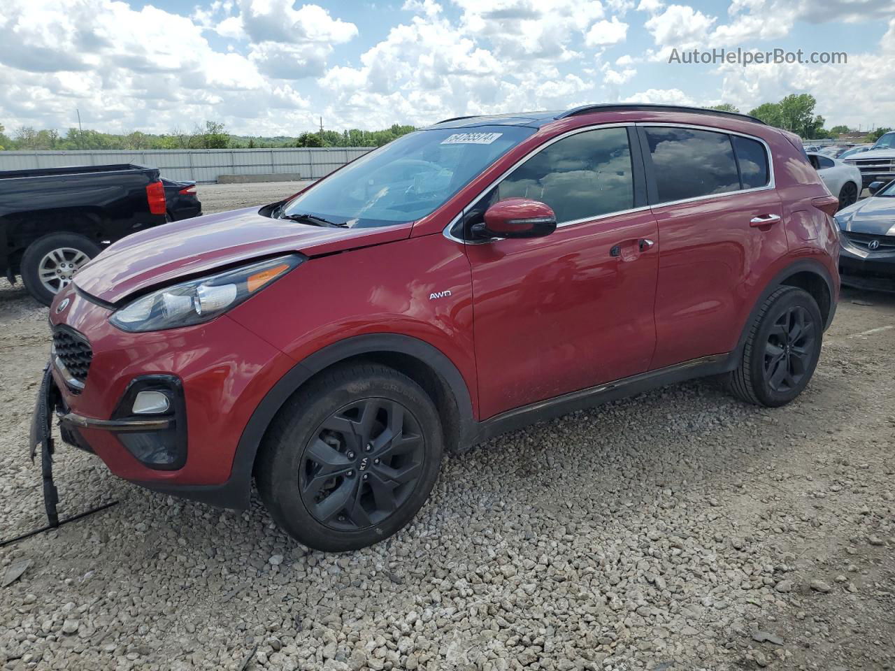 2020 Kia Sportage S Красный vin: KNDP6CAC8L7714980