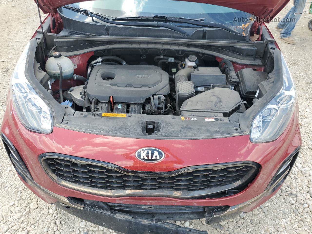 2020 Kia Sportage S Красный vin: KNDP6CAC8L7714980