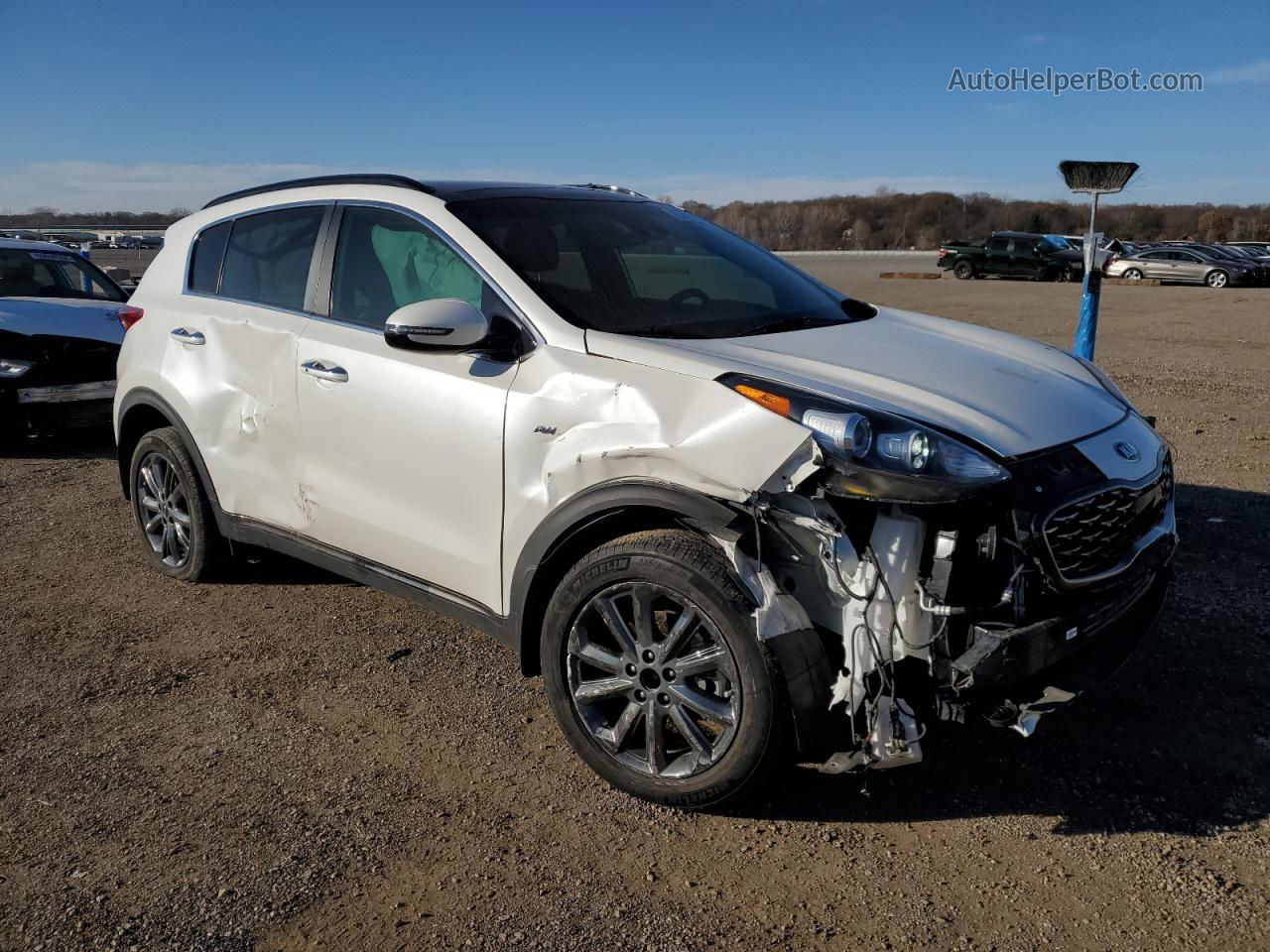 2020 Kia Sportage S White vin: KNDP6CAC8L7817686