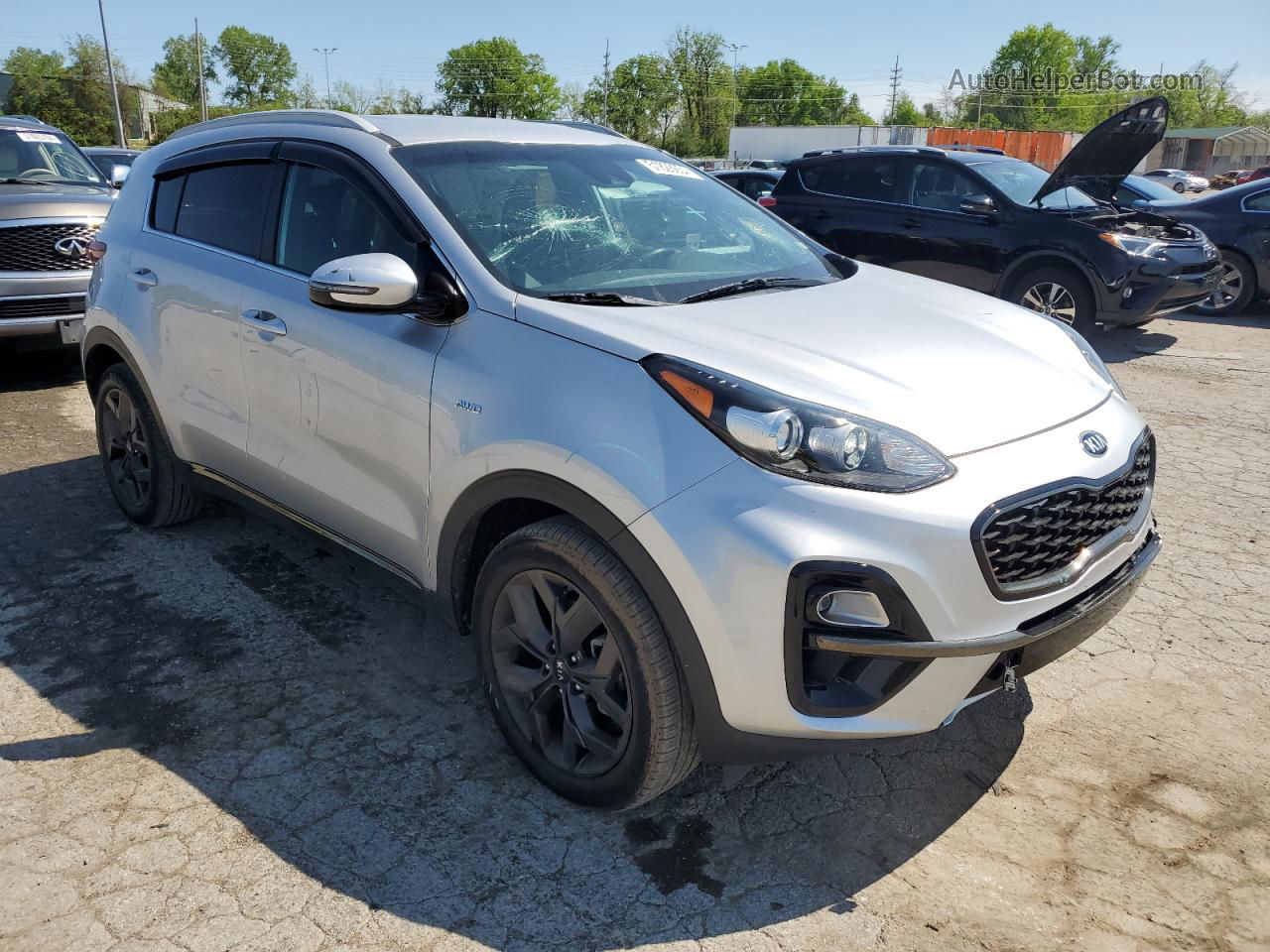 2020 Kia Sportage S Silver vin: KNDP6CACXL7640316