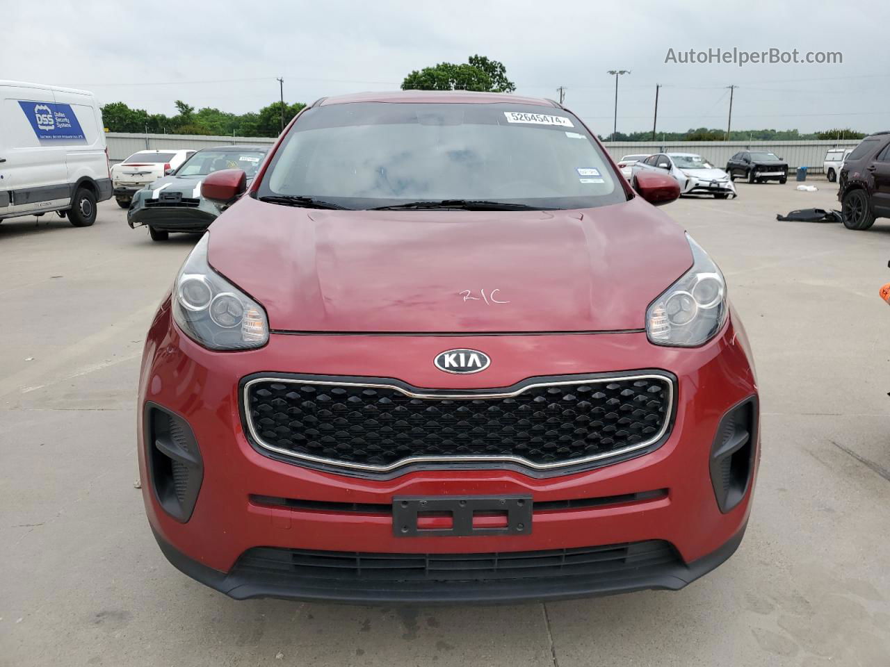 2017 Kia Sportage Lx Burgundy vin: KNDPM3AC0H7106383