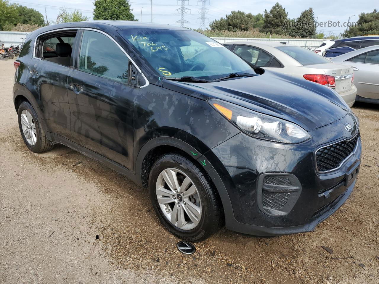 2017 Kia Sportage Lx Black vin: KNDPM3AC0H7116024