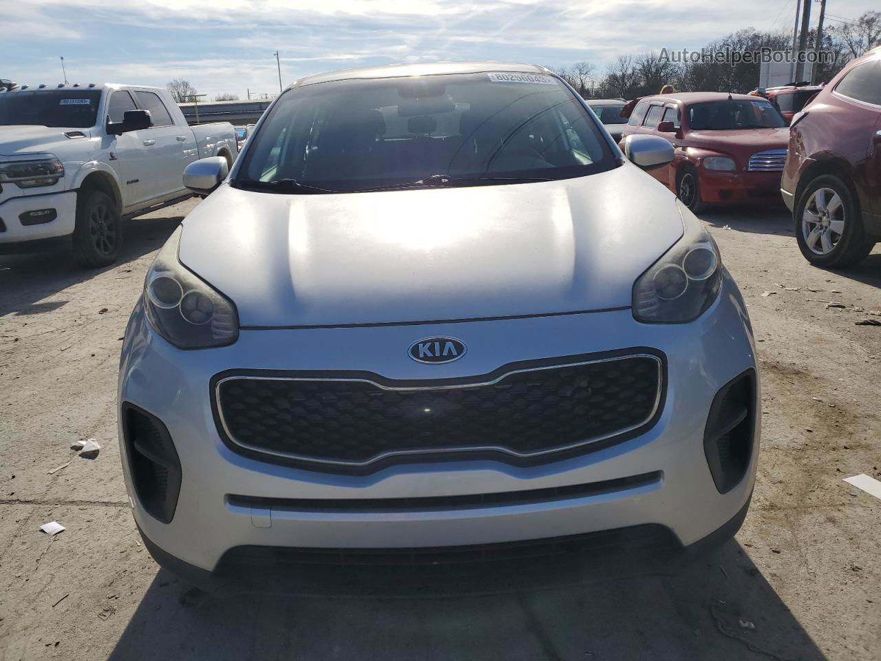 2017 Kia Sportage Lx Silver vin: KNDPM3AC0H7154904