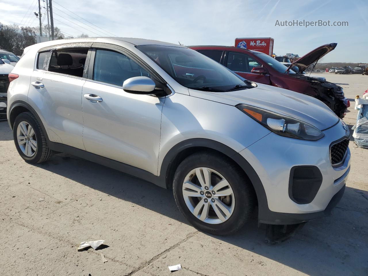 2017 Kia Sportage Lx Silver vin: KNDPM3AC0H7154904