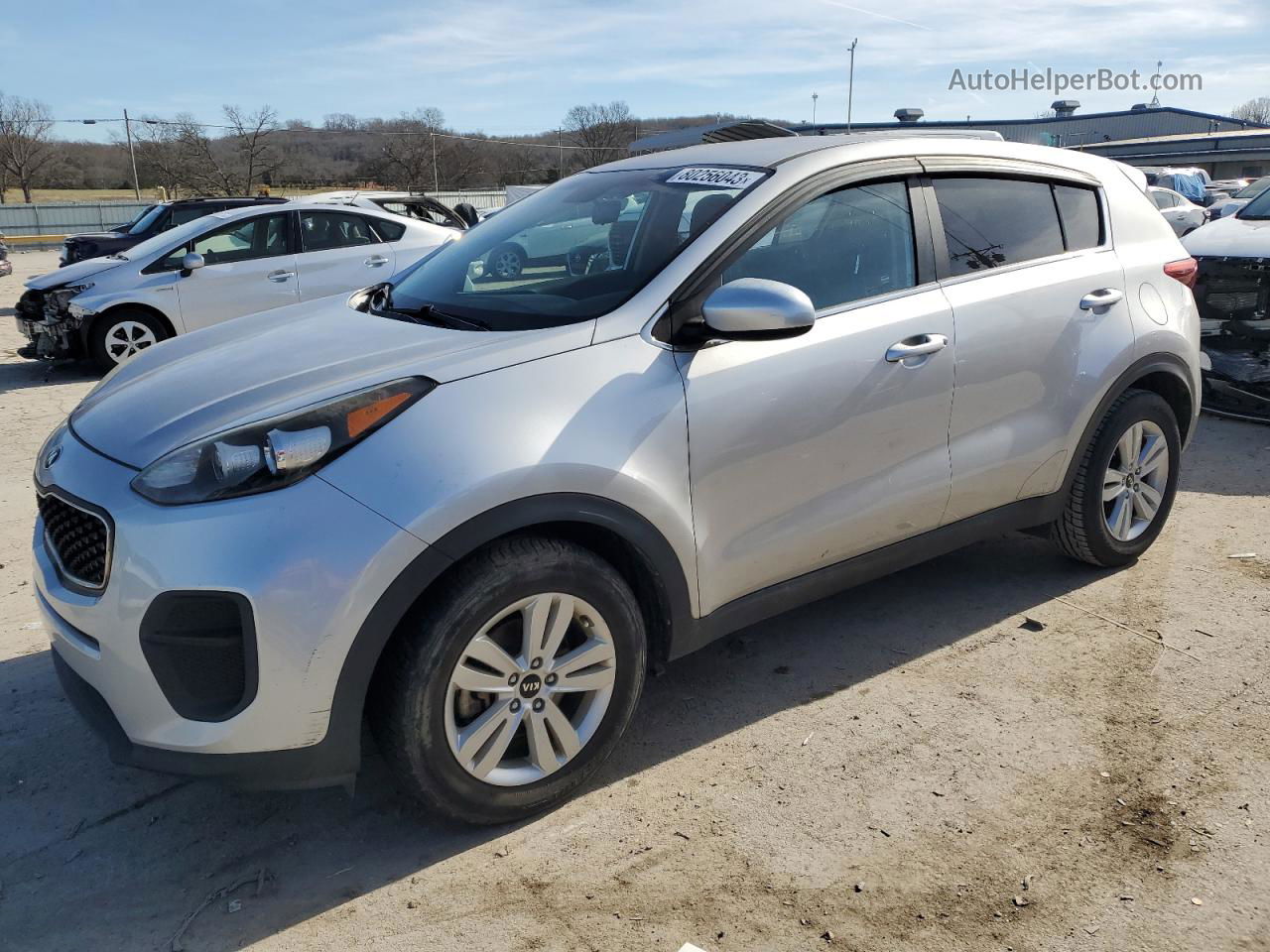 2017 Kia Sportage Lx Silver vin: KNDPM3AC0H7154904