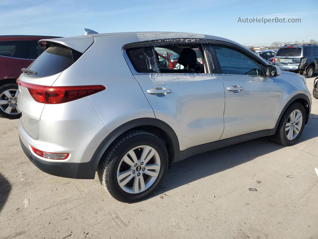 2017 Kia Sportage Lx Silver vin: KNDPM3AC0H7154904