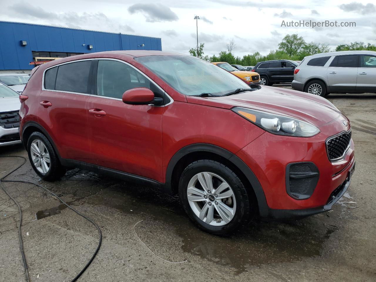 2017 Kia Sportage Lx Red vin: KNDPM3AC0H7155387