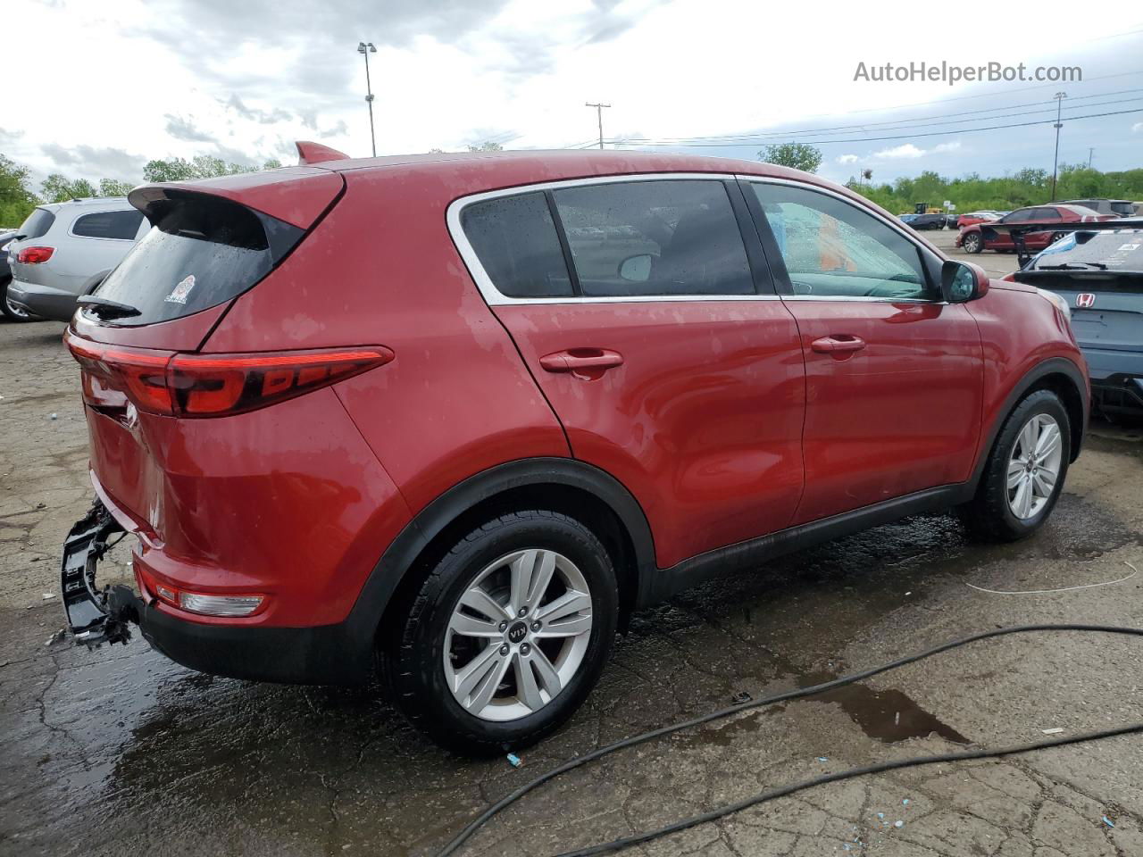 2017 Kia Sportage Lx Red vin: KNDPM3AC0H7155387