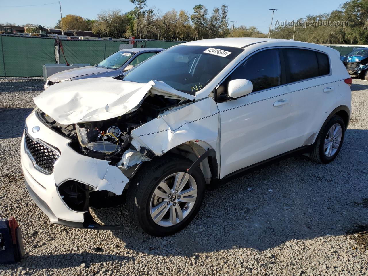 2017 Kia Sportage Lx White vin: KNDPM3AC0H7206709