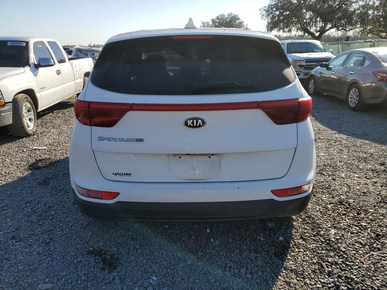 2017 Kia Sportage Lx White vin: KNDPM3AC0H7206709