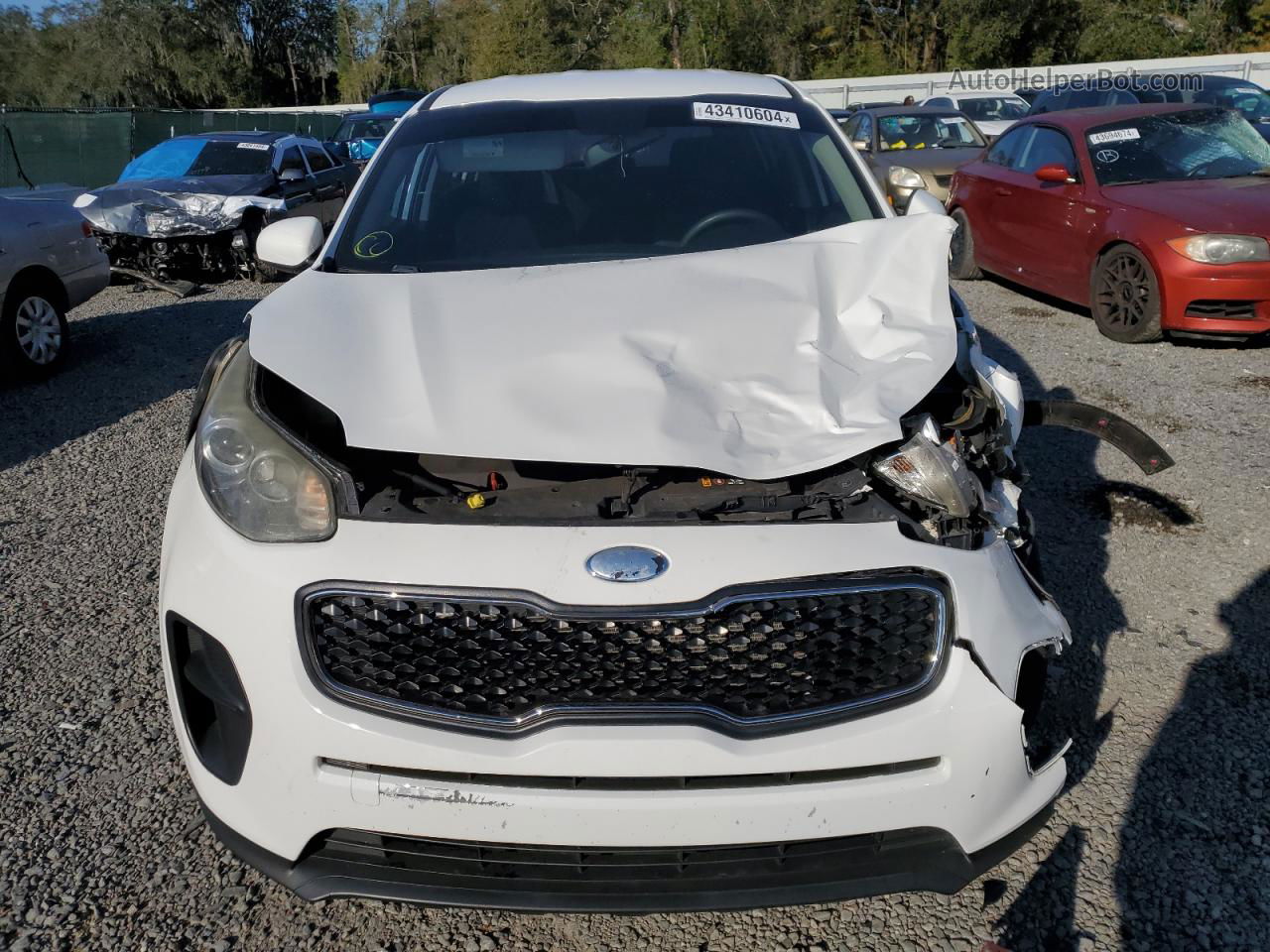 2017 Kia Sportage Lx White vin: KNDPM3AC0H7206709