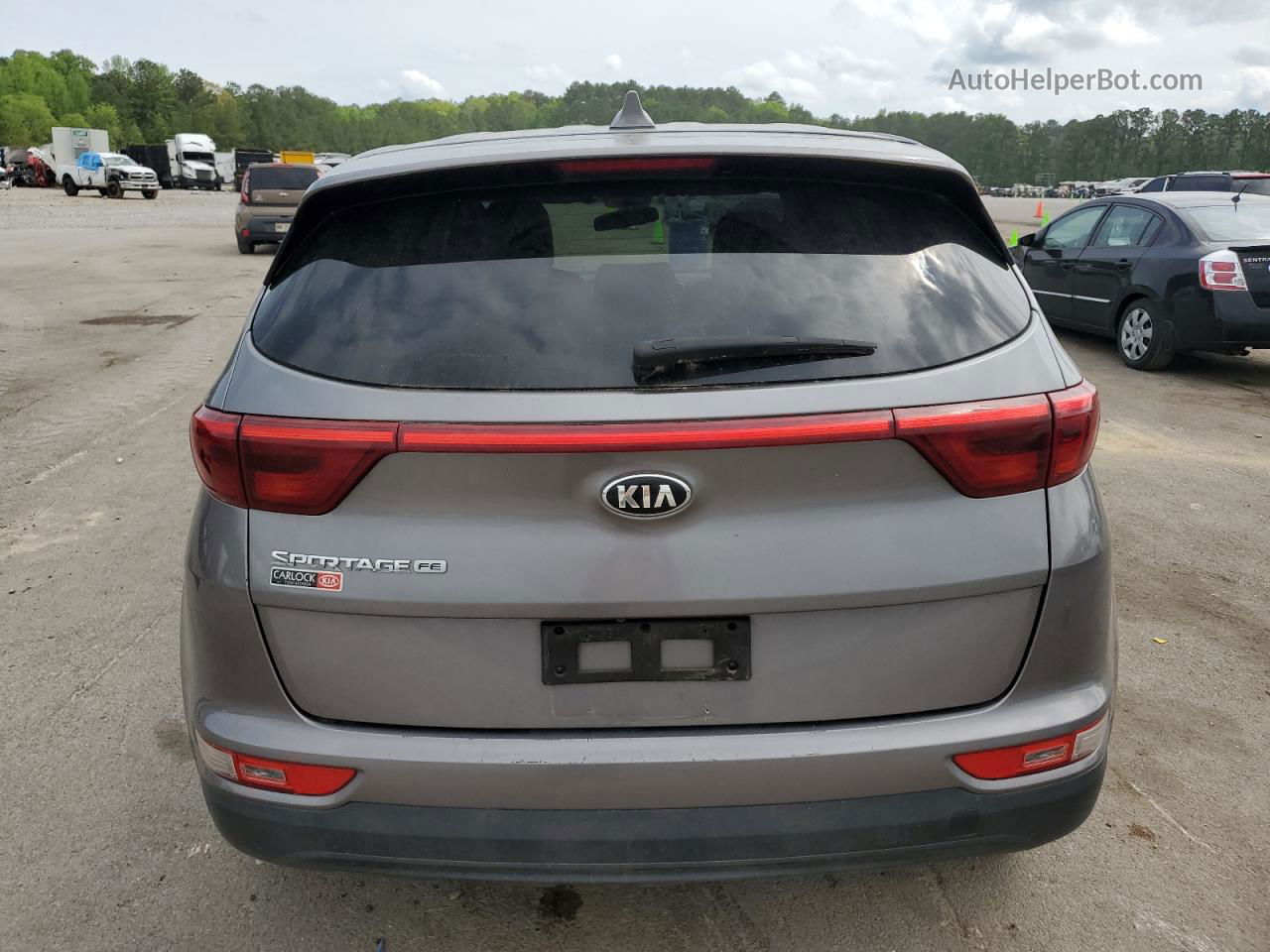 2017 Kia Sportage Lx Серый vin: KNDPM3AC0H7206855